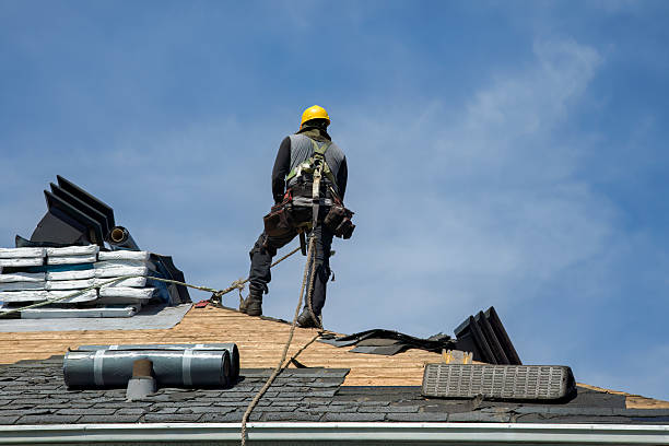 Professional Roof Inspection technician working in Broadview, MT